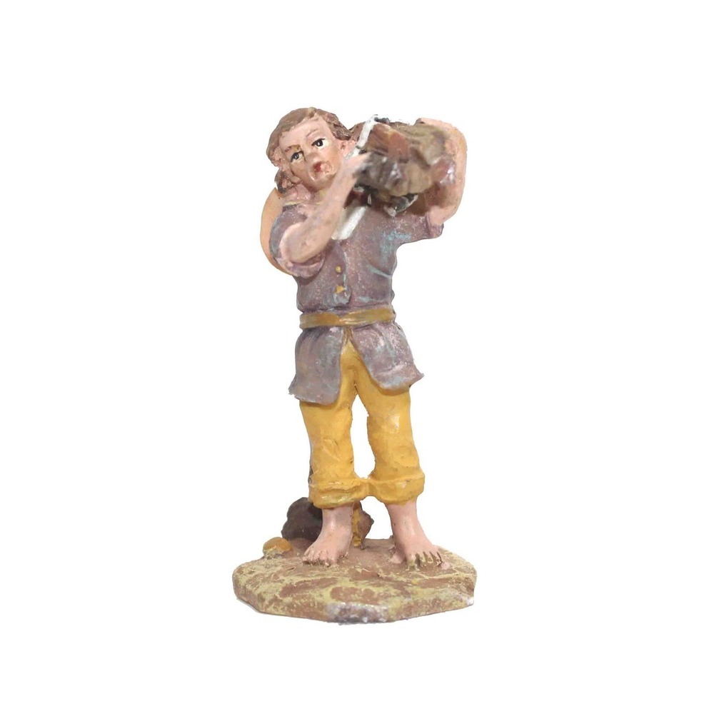 Grandeur Noel Nativity Set 2.75" Replacement Man‎ Carrying Wood Figurine Broken